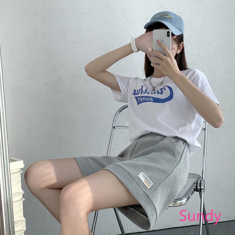 Quần Short Thể Thao Lưng Cao Ống Rộng Plus Size Thời Trang Mùa Hè Năng Động