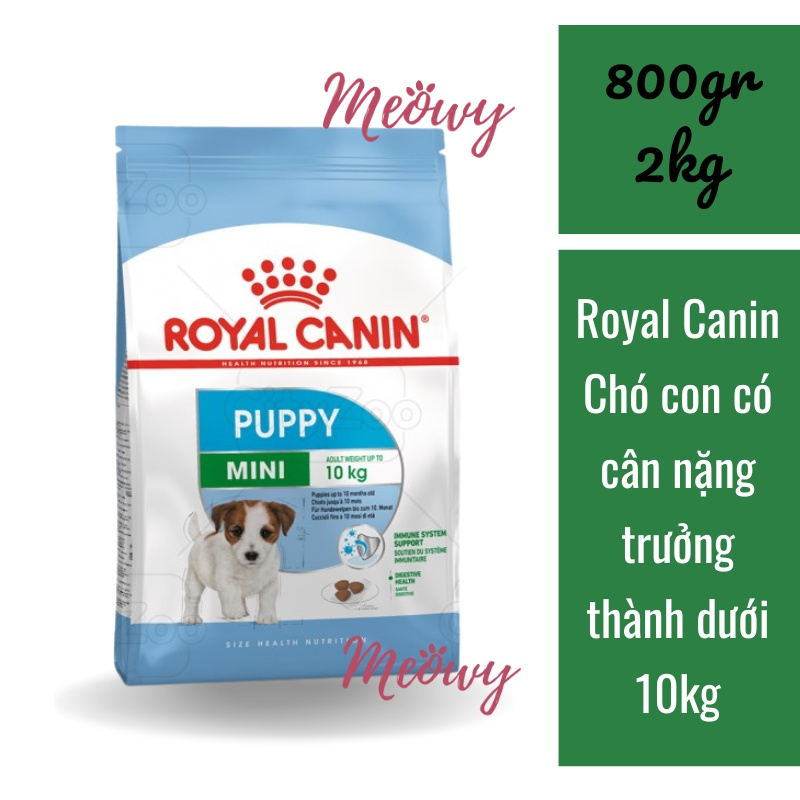 Hạt ROYAL CANIN MINI PUPPY cho chó con có cân nặng &lt;10kg từ 2 tháng