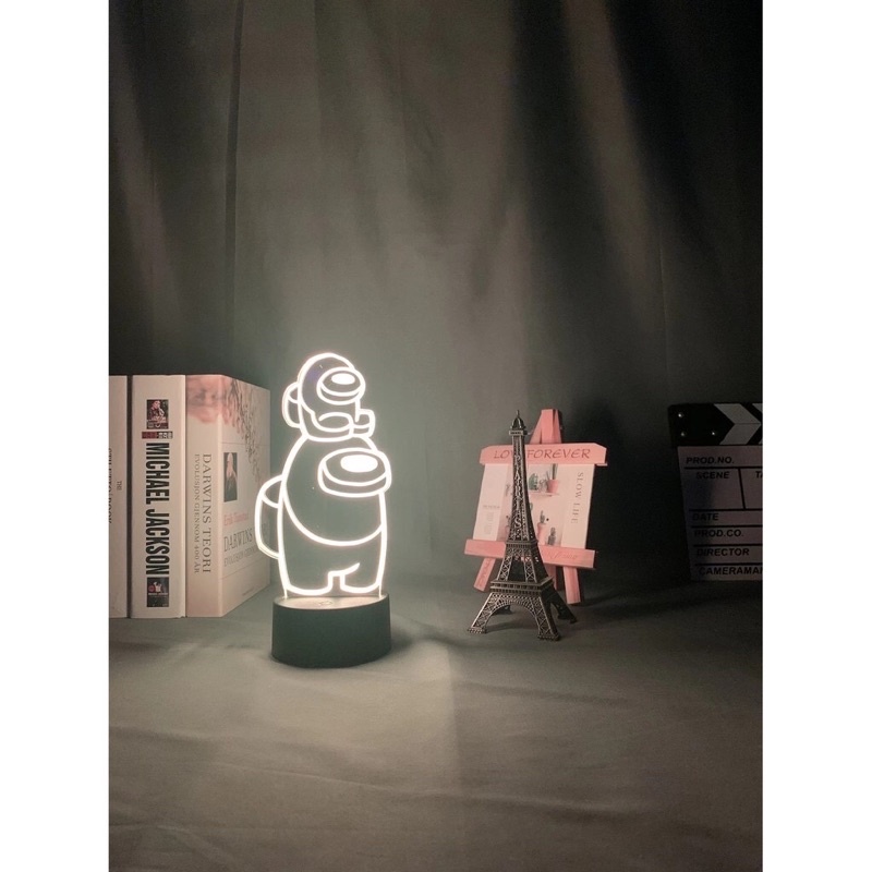 Đèn Led Mini Crewmate Among Us Trang Trí Phòng Ngủ cho trẻ em Đèn Led 16 màu