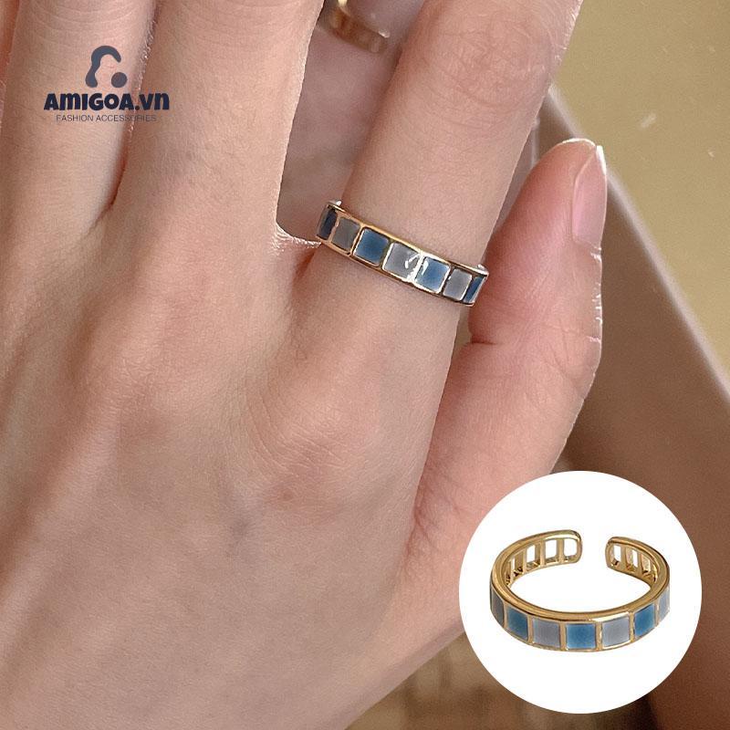 ✨✨Nhẫn Đính Ngọc Lục Bảo Thời Trang Hàn Quốc