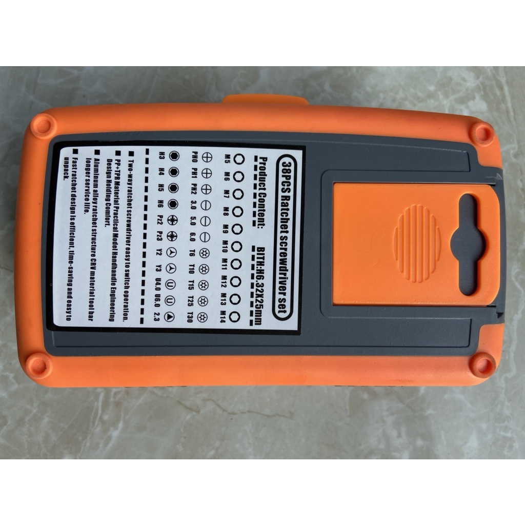 Bộ dụng cụ sửa chữa 38 chi tiết, bộ dụng cụ mở bu lông ốc vít ...