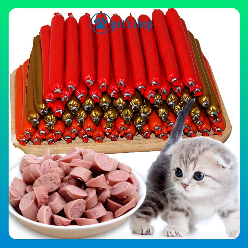 Xúc Xích Cho Thú Cưng Chó Mèo, Xúc Xích Cho Chó Mèo Thơm Ngon 3 Vị