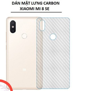 [CỰC RẺ] BỘ 2 MIẾNG DÁN LƯNG CARBON XIAOMI MI8SE