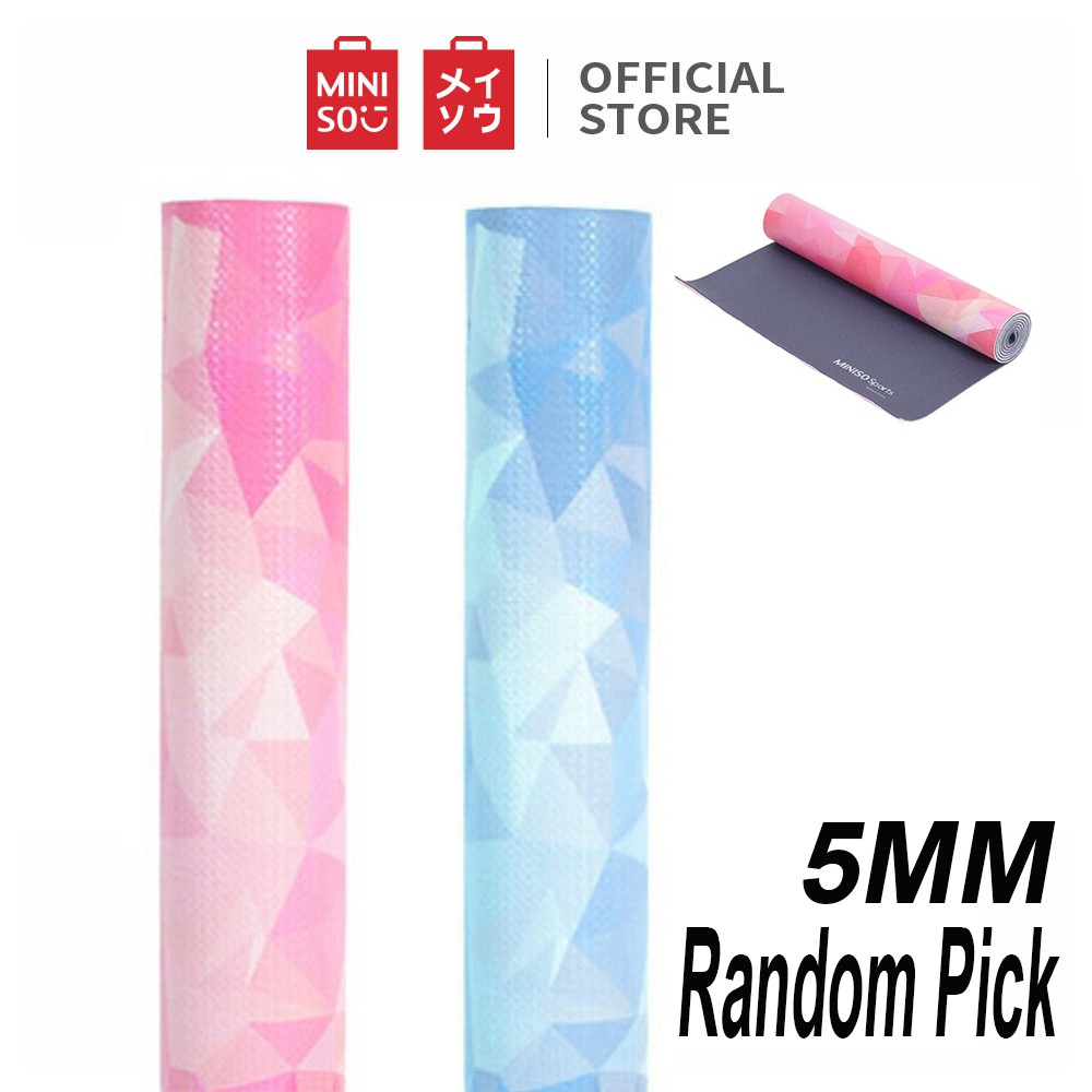 Miniso Thảm Tập Yoga Bằng Cao Su 3 / 5 / 6mm Chống Trượt Chất Lượng Cao