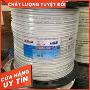 Bán sỉ 100m dây camera khuyến mãi bấm sẵn 2 đầu dây đồng trục liền nguồn camera SINO DSS 💕 FREE SHIP 💕 loại tốt