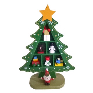 Cây thông Noel mini bằng gỗ để bàn
