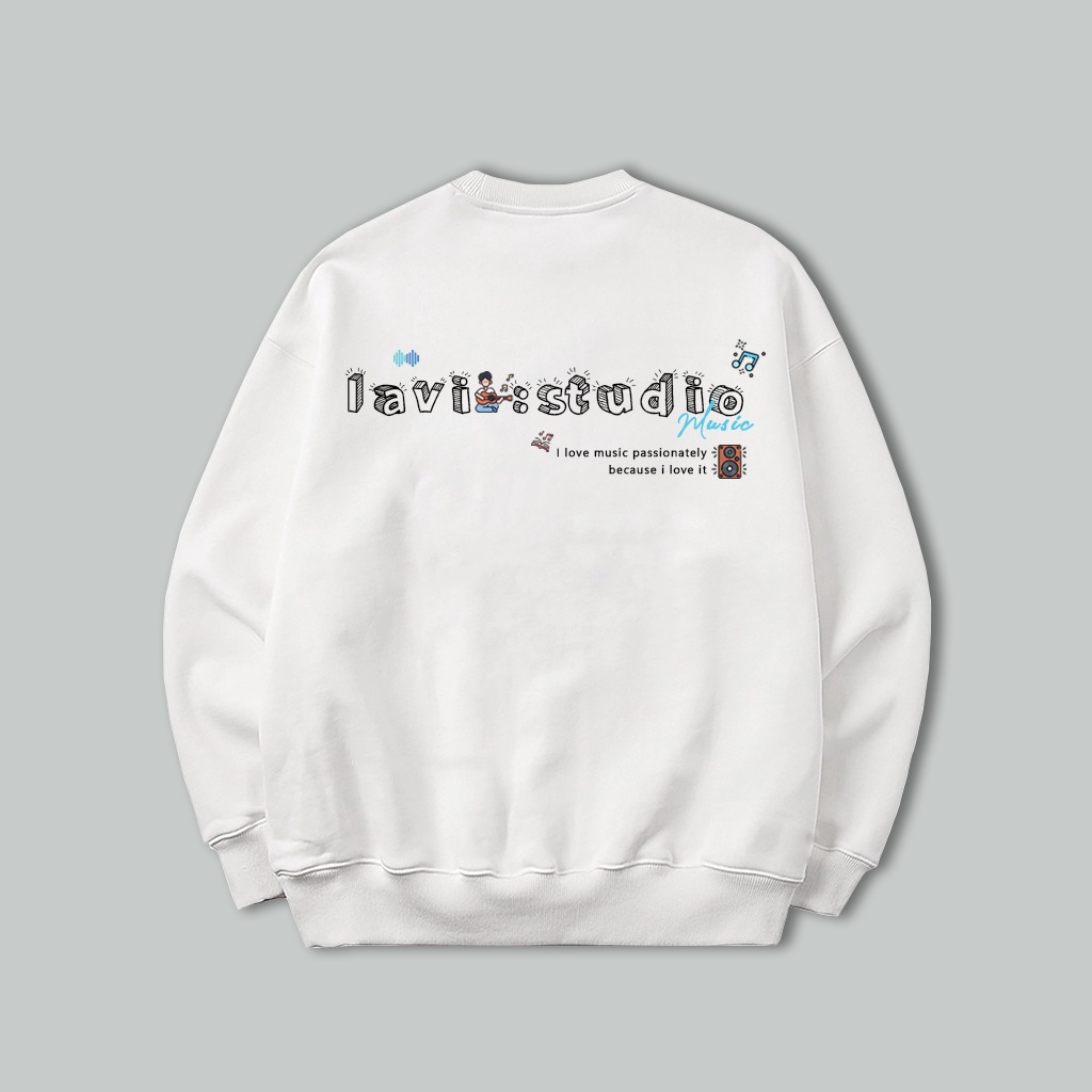 Áo sweater LAVI - MUSIC nỉ chân cua