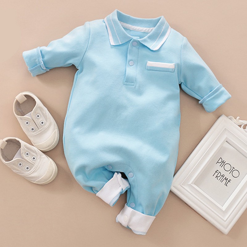 Bộ áo liền quần cotton thun co giản cho bé siêu cute,phong cách châu âu 80123