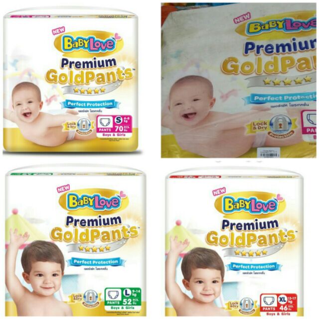 Thanh lý tã quần /dán Baby love cao cấp Nb 84/S76/M64