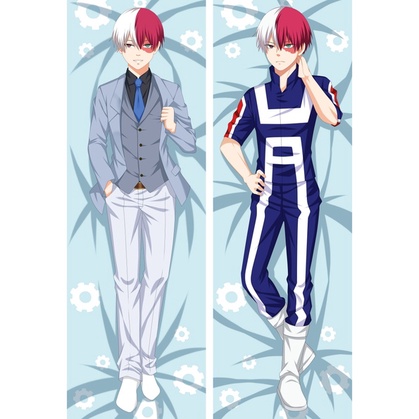 Vỏ Gối Vuông In Hình Nhân Vật Todoroki Shoto Dakimakura Trong Phim Anime My Hero Academia