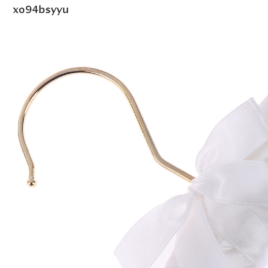 [Xo94Bsyu] 5 Móc Treo Quần Áo Bằng Satin Đệm Mềm Sang Trọng