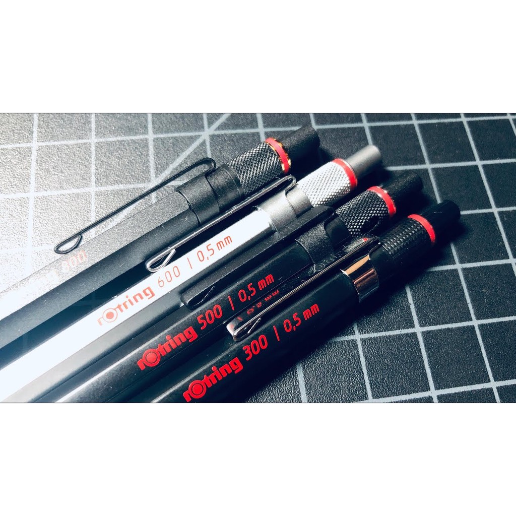 Bút chì bấm cơ học, để vẽ phác thảo Rotring 300 Mechanical Pencil