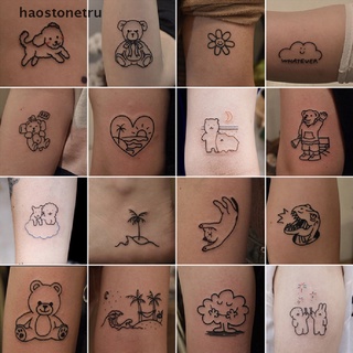 Set 45 tấm hình xăm dán họa tiết chữ tiếng Anh dễ thương dành cho nam và nữ