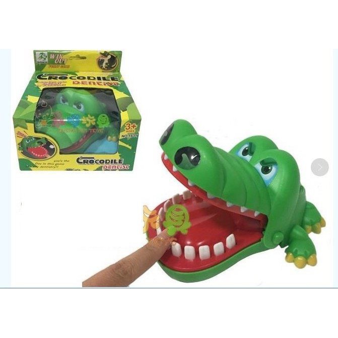 Đồ Chơi Khám Răng Cá Sấu Cắn Tay Thử Thách Lòng Dũng Cảm Cho Bé