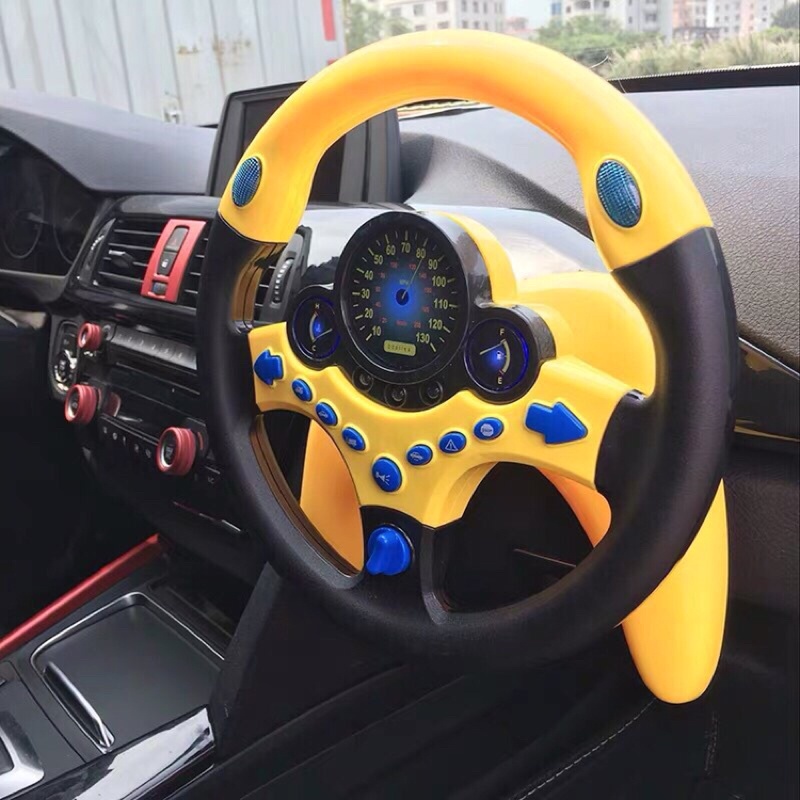 Đồ Chơi Vô lăng Xe Hơi Cho Bé - Kèm Âm Thanh Và Ánh Sáng Vui Nhộn, Đồ chơi phát nhạc điều khiển cho bé