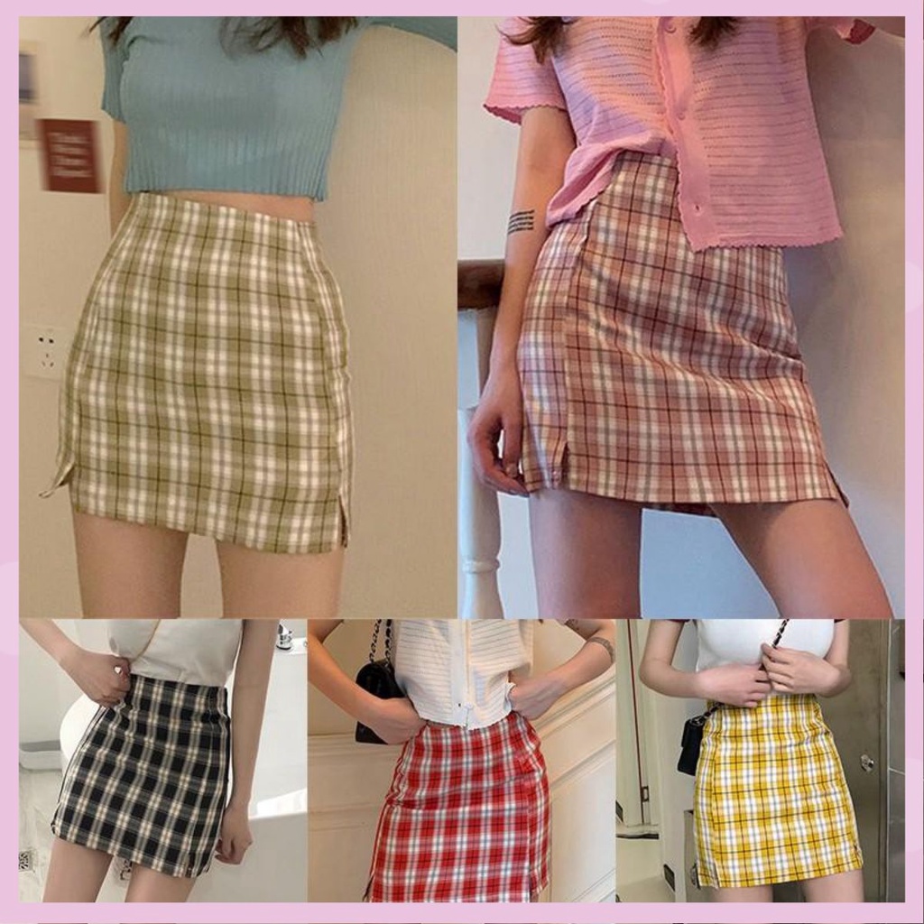 Chân váy chữ A xẻ đùi