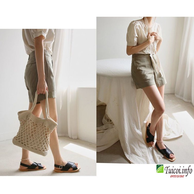 [Mã FASHIONGREEN264 giảm 10% tối đa 30k đơn từ 99k] Túi len đan điệu đà -[Giá gốc tại xưởng]