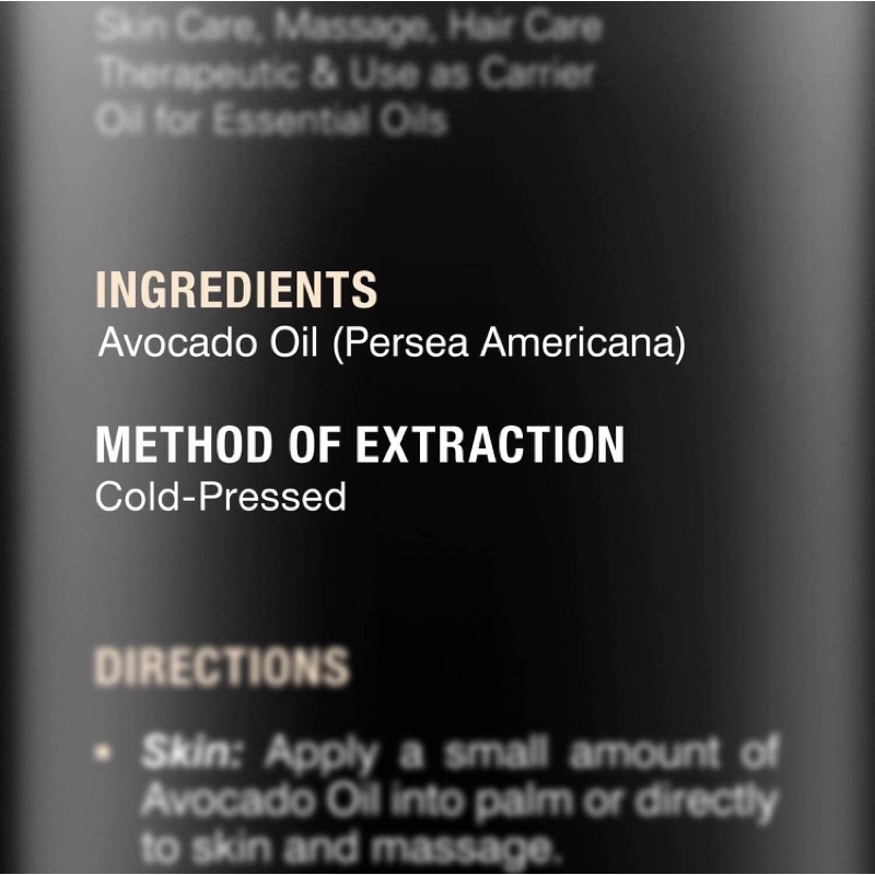 Tinh dầu quả bơ nguyên chất 100% ép lạnh Majestic Pure Avocado Oil for Hair and Skin 473ml USA