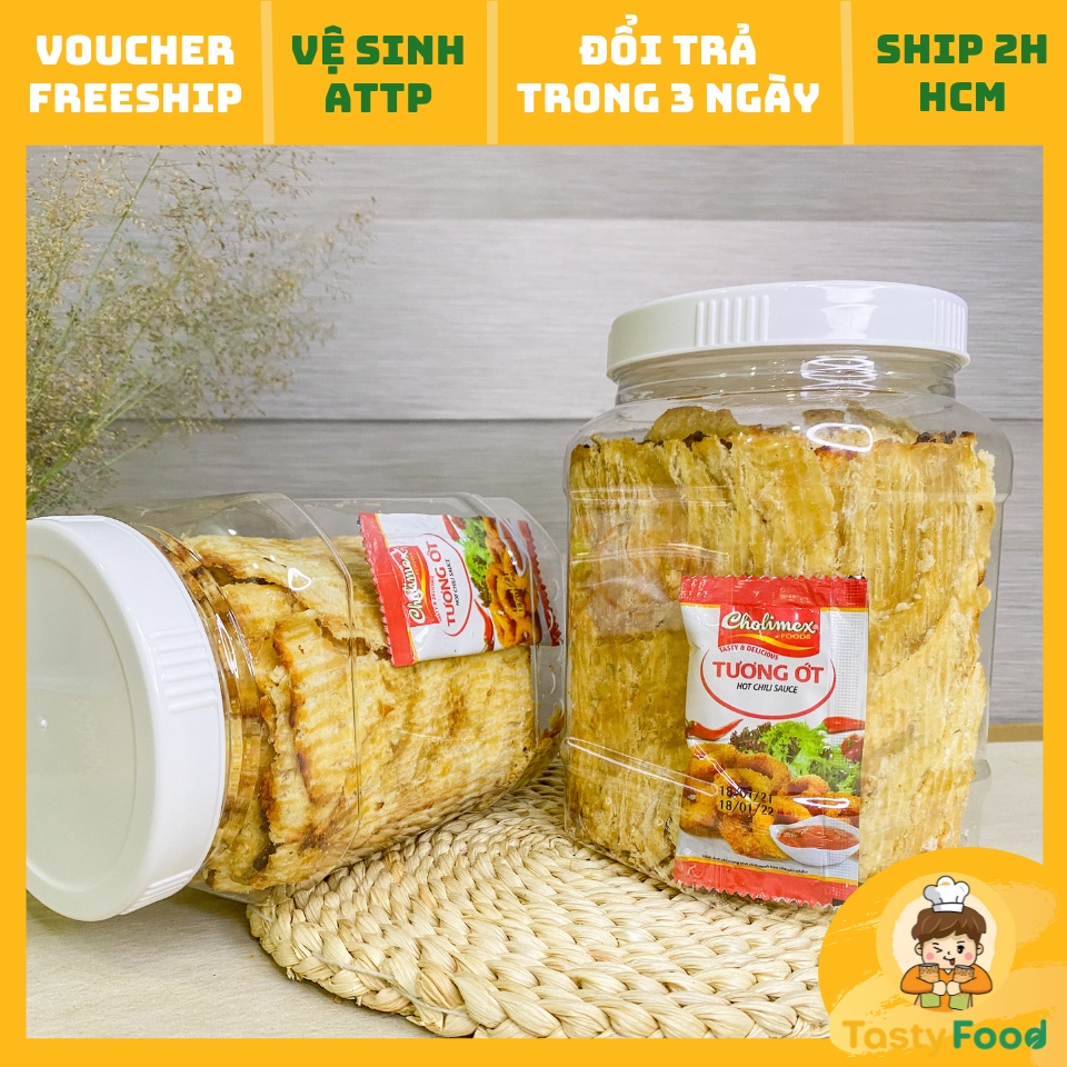 1KG Hũ Khô Cá Thiều Cán Miếng Tasty Food