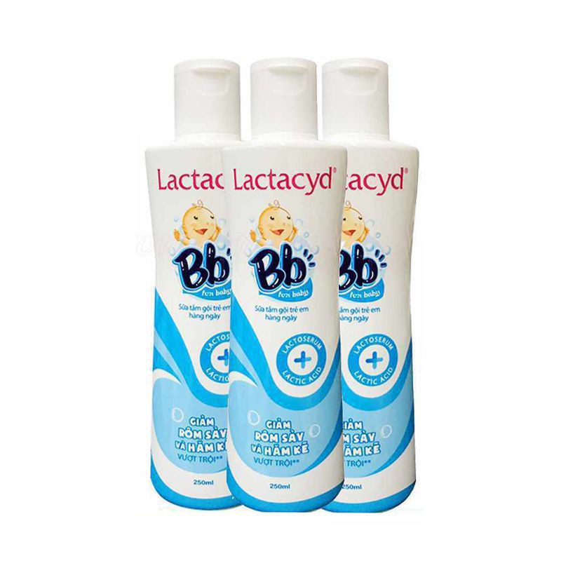 Sữa tắm gội trẻ em Lactacyd Bb 250ml, sữa tắm an toàn cho làn da bé