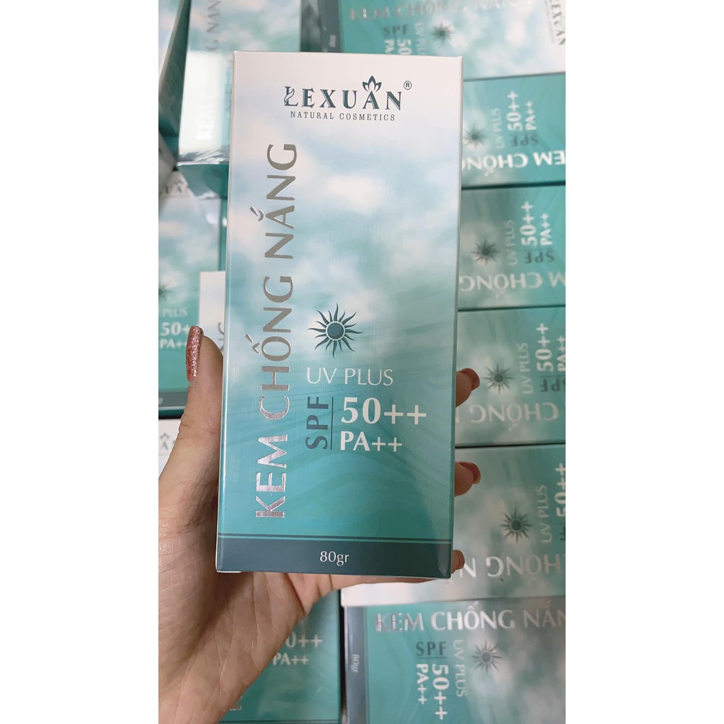 KEM CHỐNG NẮNG UV PLUS CAO CẤP LÊ XUÂN ❤️FREESHIP❤️Dưỡng da, Chống tia cực tím, Chống tia UVA,UVB chỉ số SPF 50++PA++ | BigBuy360 - bigbuy360.vn