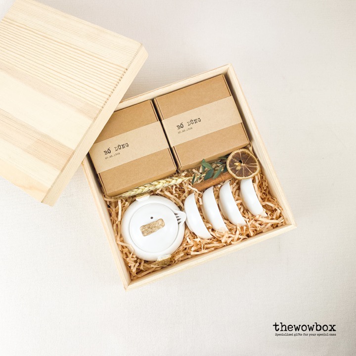 THE PEACE BOX – BỘ ẤM TRÀ - Quà tặng sinh nhật, quà 20/11, quà Noel THE WOW BOX
