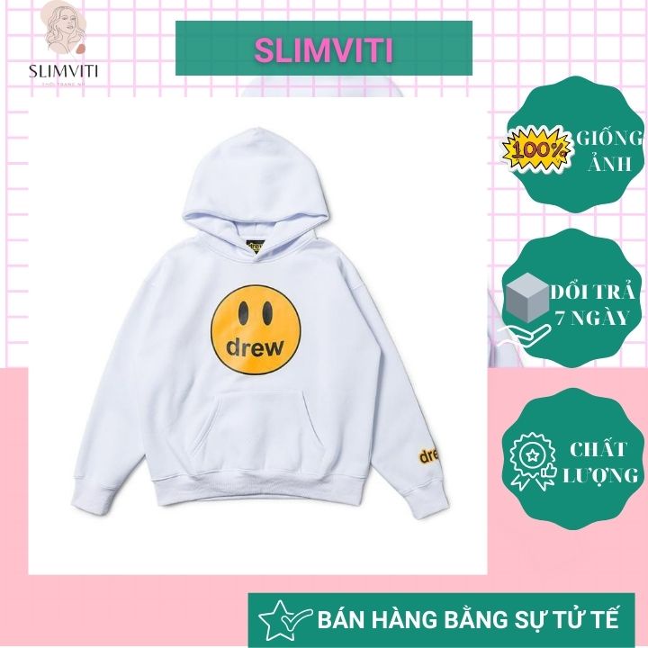 Áo hoodie drew nam nữ cute form rộng SLIMVITI