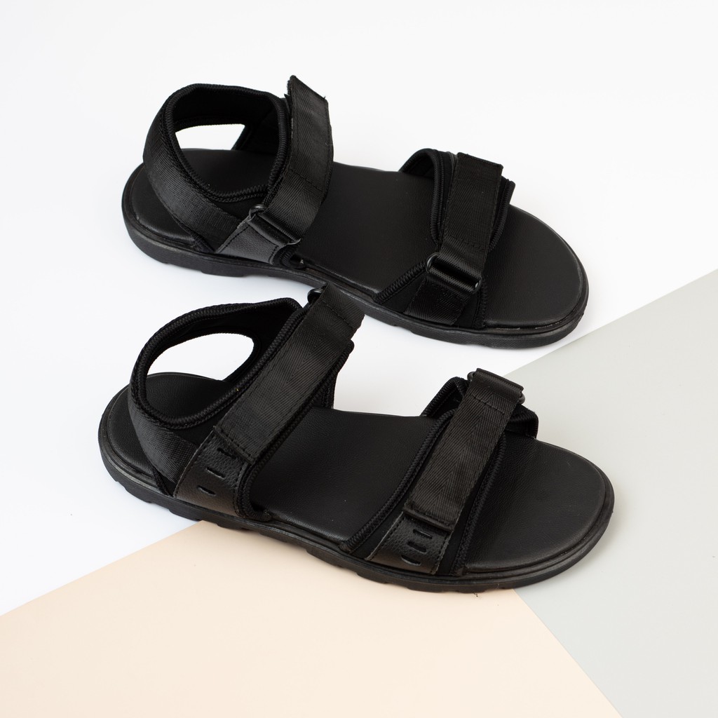 Giày Sandal Nam MWC Đế Cao Su 1.5CM Quai Dù Phối Da NASD- 7035