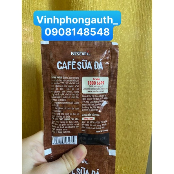 Cà phê / Cafe sữa đá Nescafe hộp 240gr 10 gói