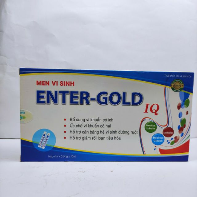 (toa bác sĩ)thực phẩm bổ sung ống probiotics ENTER-GOLD IQ(men vi sinh đường ruột)