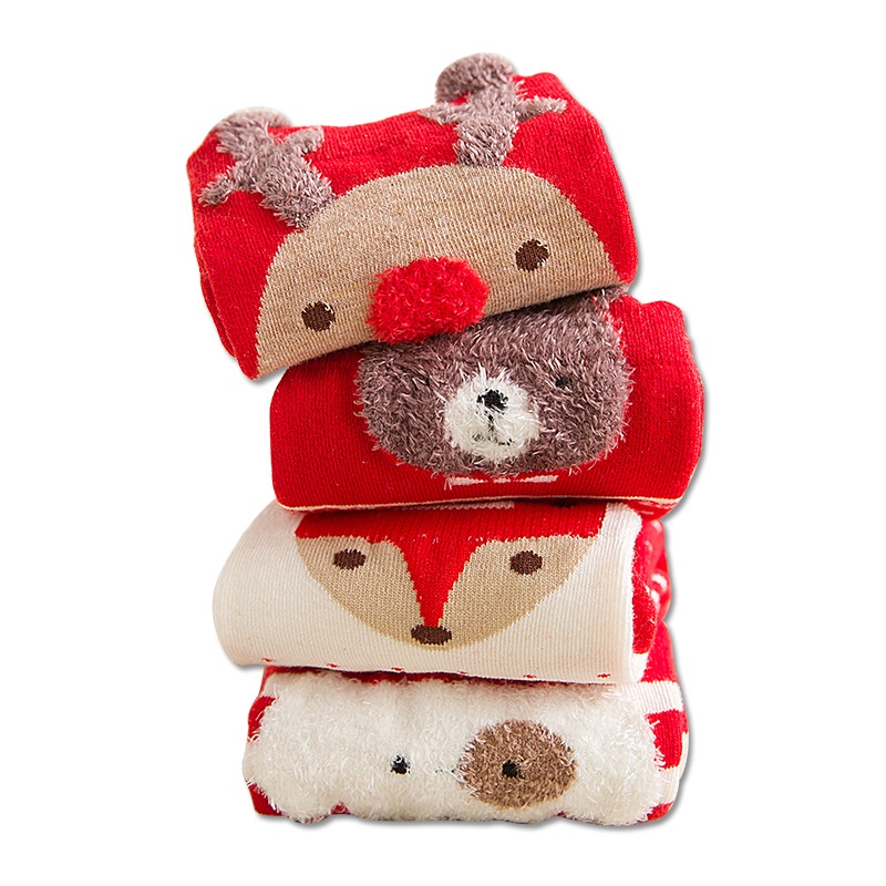 Vớ WAFNHA D658 thiết kế Giáng Sinh xinh xắn đáng yêu dành cho nữ