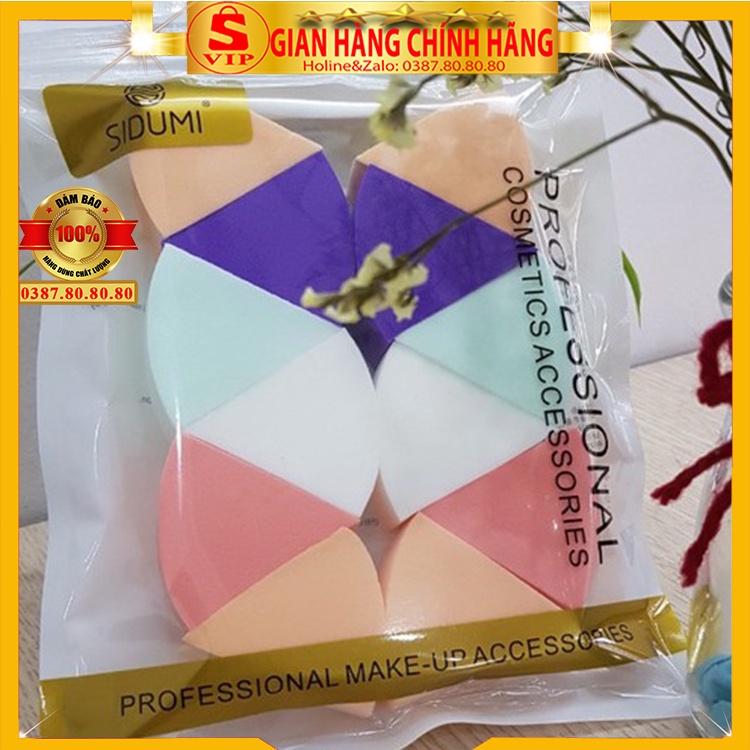 [LOẠI 1 - Auth] Sét 12 miếng mút trang điểm tam giác siêu đẹp Sidumi Hàn/ Bông mút đánh kem nền, phấn nước, BB, CC cream
