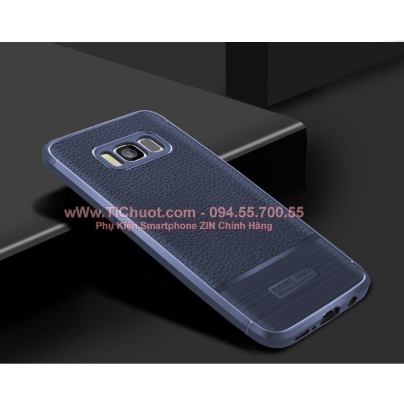 Ốp Lưng Samsung S8 Plus dẻo vân da xước chống sốc