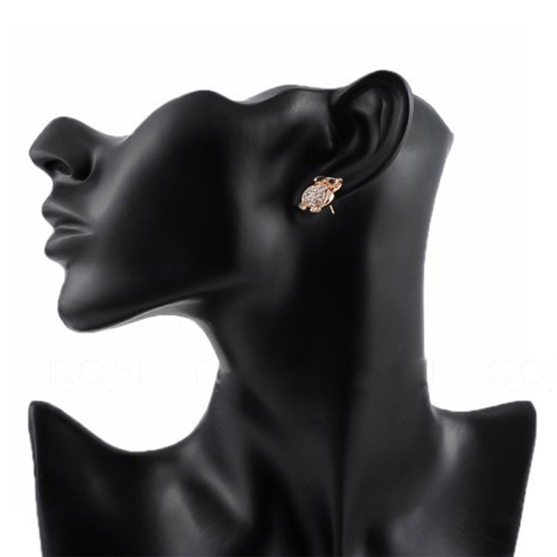 Đôi Bông Tai Hình Cú Đính Đá Thời Trang Cho Nữ