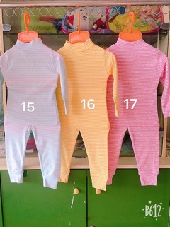 Set 3 bộ cotton len cho bé( bé trai và gái)