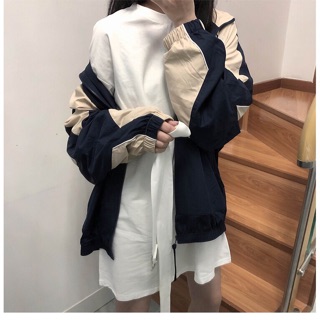 Đầm thun dáng suông kèm đai