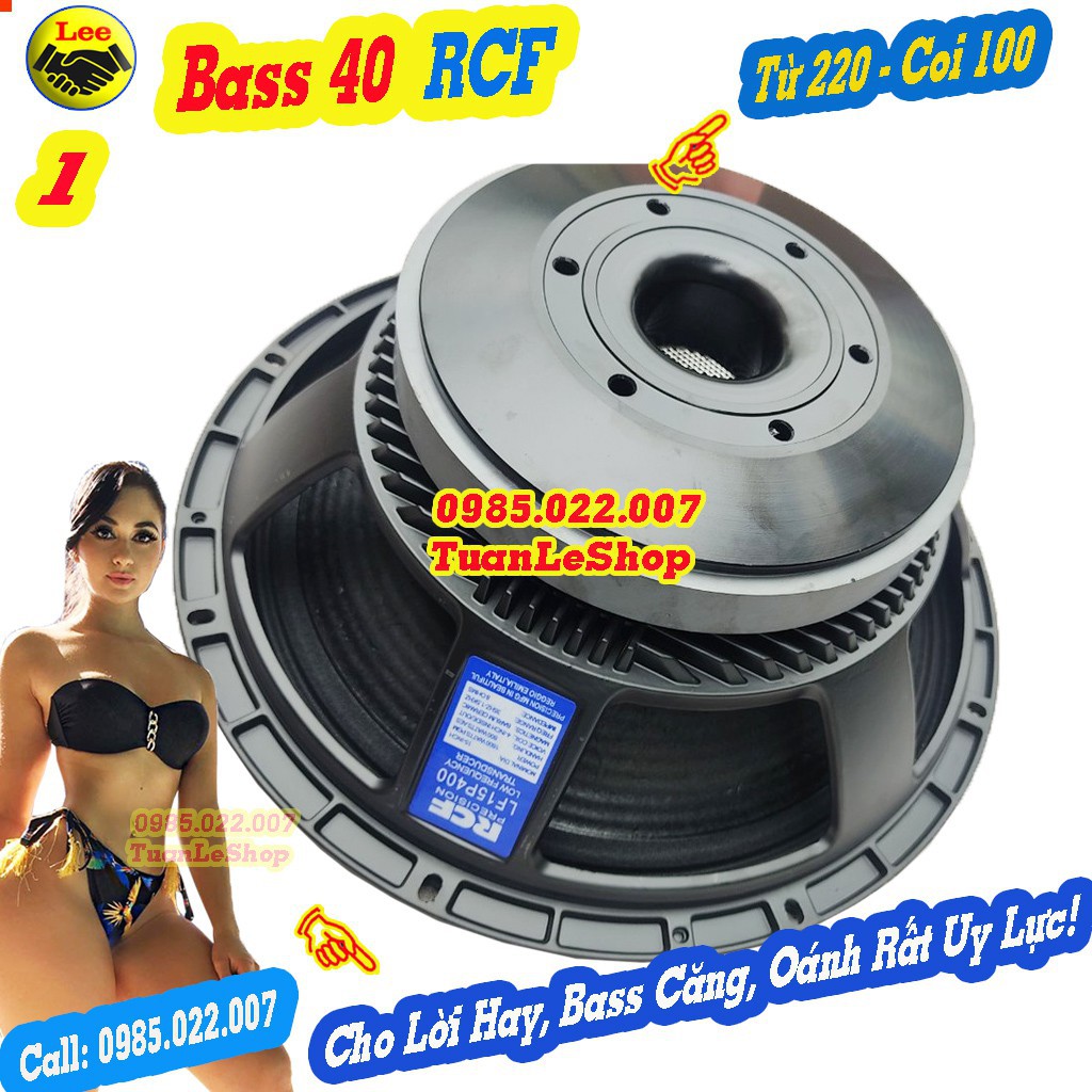 1 CỦ BASS RỜI 4 TẤC RCF TỪ 220 CÔN 100 GÂN 3 XẾP CHẤT LƯỢNG - LOA BASS 4 TẤC - GIÁ 1 LOA