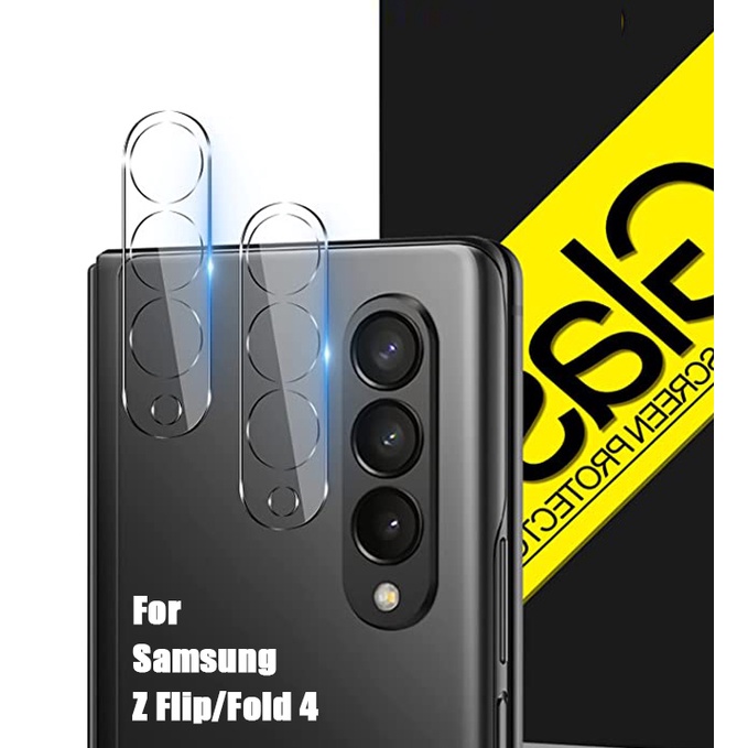 Kính Cường Lực 9H HD 2.5D Không Bong Bóng Bảo Vệ Ống Kính Máy Ảnh Cho Samsung Galaxy Z Flip / Fold 4