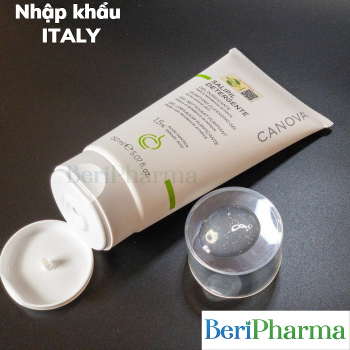 ✅  Canova Sữa Rửa Mặt Kiềm Dầu, Giảm Mụn SALIPIL DETERGENTE - PURIFYING CLEANSING GEL 150ml