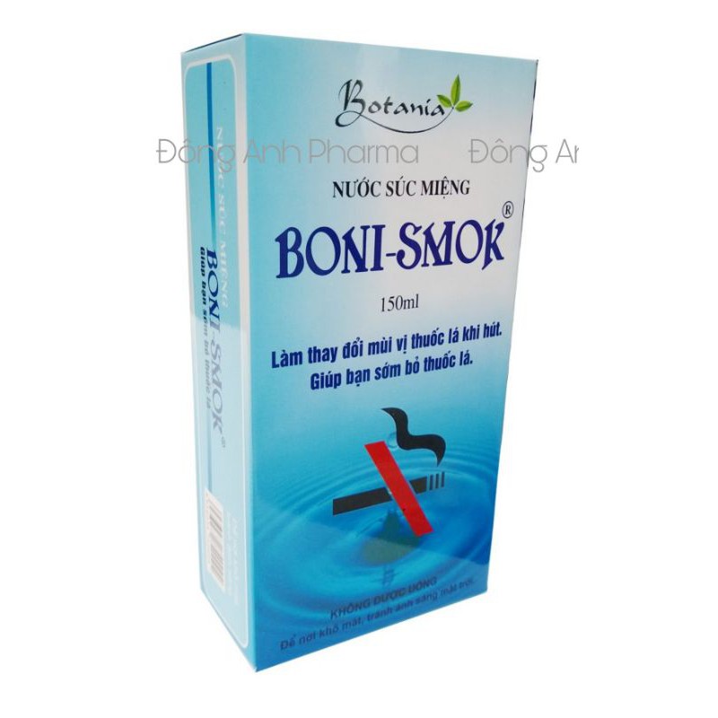 Nước súc miệng giúp cai thuốc lá Boni Smok 150ml - Đông Anh Pharma