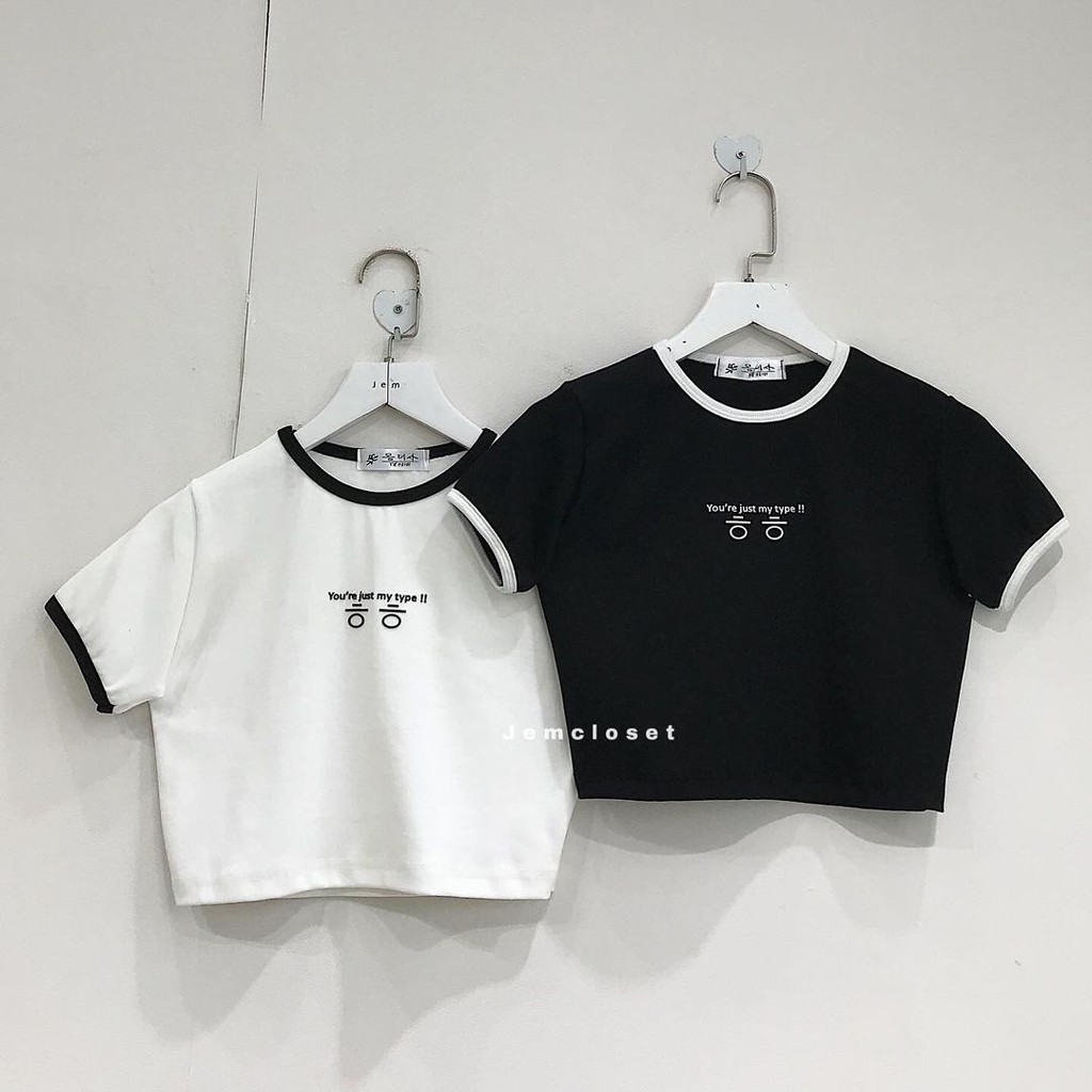 Áo croptop nữ JEMCLOSET co giãn thỏa mái dễ phối đồ TYPE - 10028