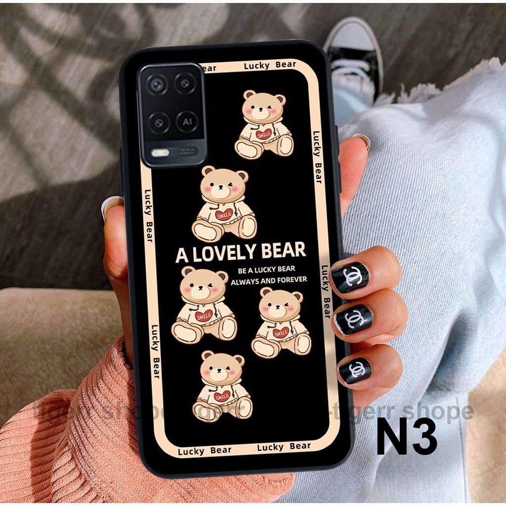 Ốp lưng Oppo A54 /Oppo A55 in hình gấu dễ thương đa sắc màu , trẻ trung , năng động TIGERR SHOPE