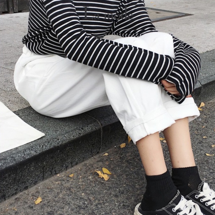 Quần Baggy Kaki Basic Form Cho Nữ Có Túi Trước Dây Rút Freesize - La mode