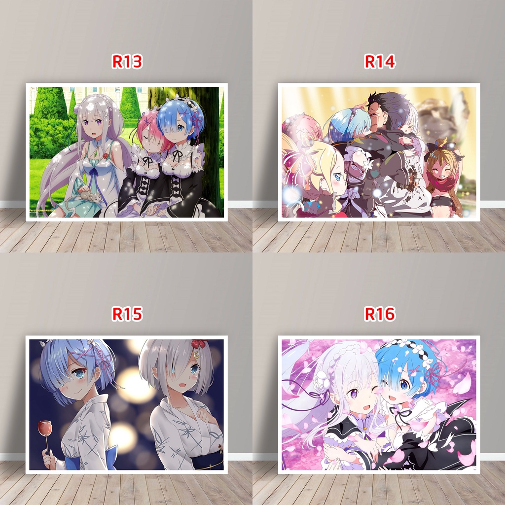 Tấm Postcard Cao Cấp Anime Re:Zero
