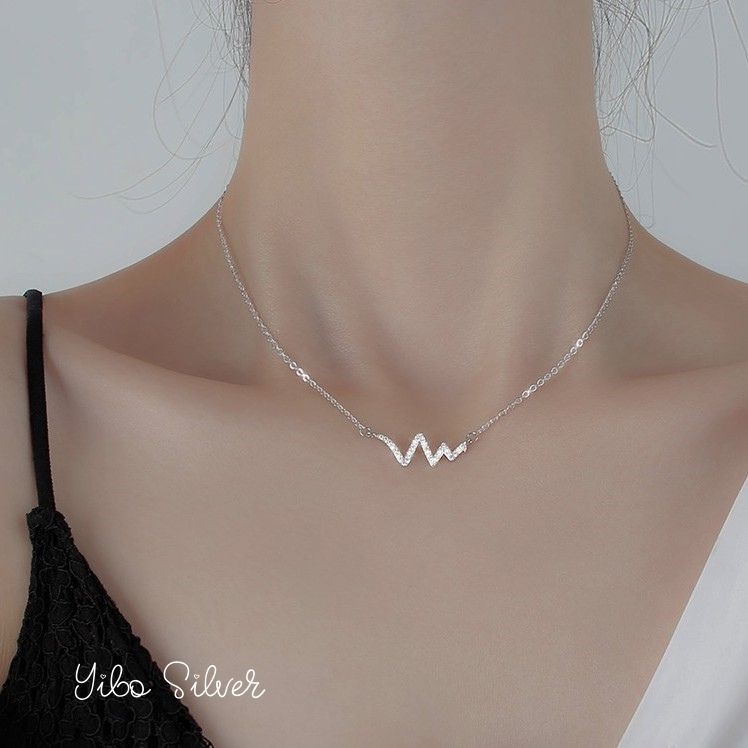Dây chuyền _ Vòng cổ nữ lá lúa mạch Bạc 925 cao cấp _ 𝐘𝐢𝐛𝐨 𝐒𝐢𝐥𝐯𝐞𝐫 - 𝐂𝐚𝐦 𝐤𝐞̂́𝐭 𝐜𝐡𝐮𝐚̂̉𝐧 𝐁𝐚̣c