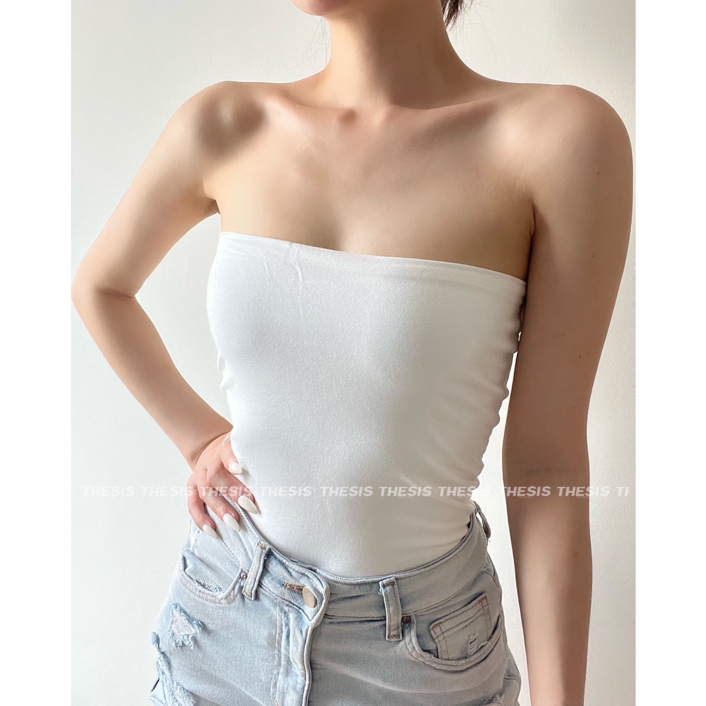 ÁO ỐNG DÁNG DÀI THESIS - Áo Cotton Ôm sát Không Viền