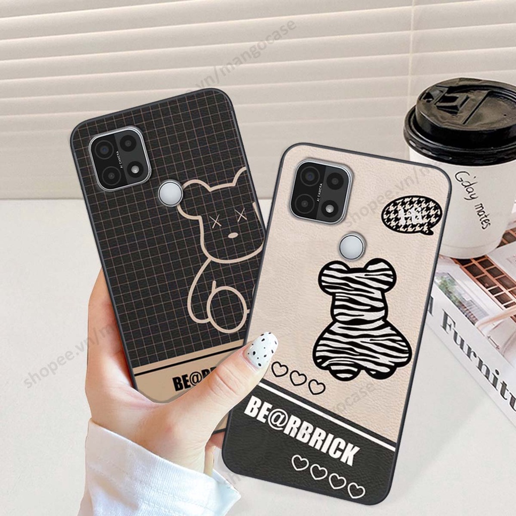 Ốp lưng Oppo A15 / A15s in hình happy nice, bé gấu đáng yêu