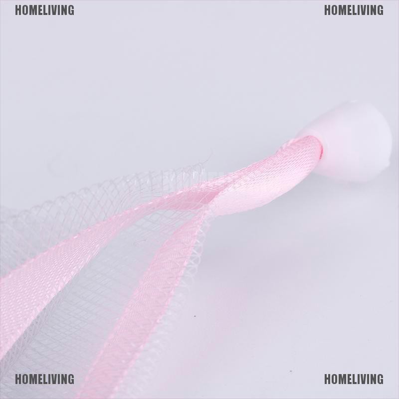 Túi lưới đựng xà phòng tẩy tế bào chết cỡ nhỏ bằng nylon có dây rút