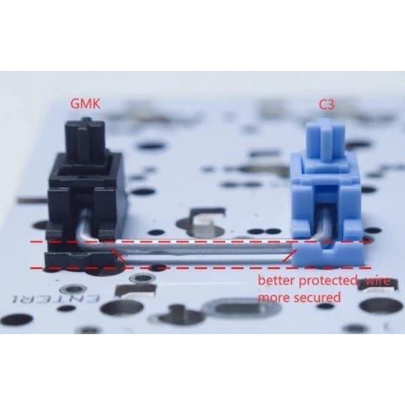 STAB EQUALZ C3 hàng xịn chính hãng Stab PCB Mount Stab C3 bàn phím cơ Stabilizer Screw-in bàn phím - Polabe Store