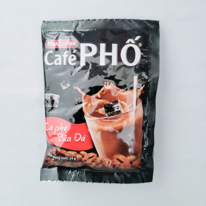 Dây 10 gói cà phê Phố 24 gam sữa đá